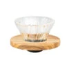 Hario V60 Glas Dripper 01 - Olive Wood -Kaffeemaschinenserien Geschäft 102969 102969 hario v60 glass dripper 01 olive wood neuneu