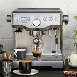 Sage The Dual Boiler Edelstahl -Kaffeemaschinenserien Geschäft 104617 104617 sage the dual boiler edelstahl mood1
