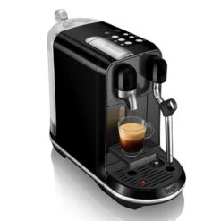 Sage The Creatista Plus Matt Schwarz -Kaffeemaschinenserien Geschäft 104630 104630 sage the creatista plus matt schwarz schraeg