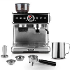 Espresso Grind Profession Edelstahl Schwarz -Kaffeemaschinenserien Geschäft 105202 105202 beem espresso grind profession edelstahl pluszuebehoer