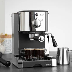 Kaffeemaschinenserien Geschäft -Kaffeemaschinenserien Geschäft 105203 105203 beem espresso perfect chromfarben moodbild1
